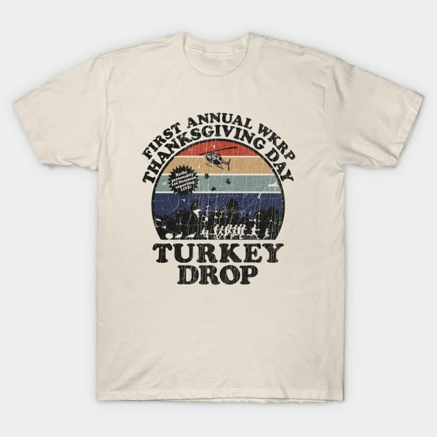 First Anual Turkey Drop Retro T-Shirt by mobilmogok99